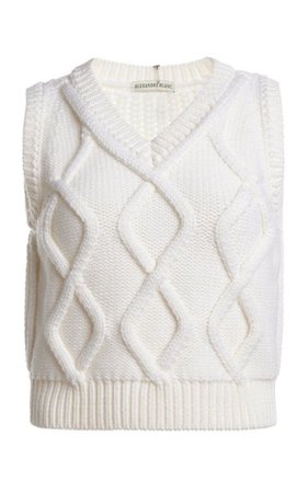 Wool Cable-Knit Sweater Vest By Alexandre Blanc | Moda Operandi