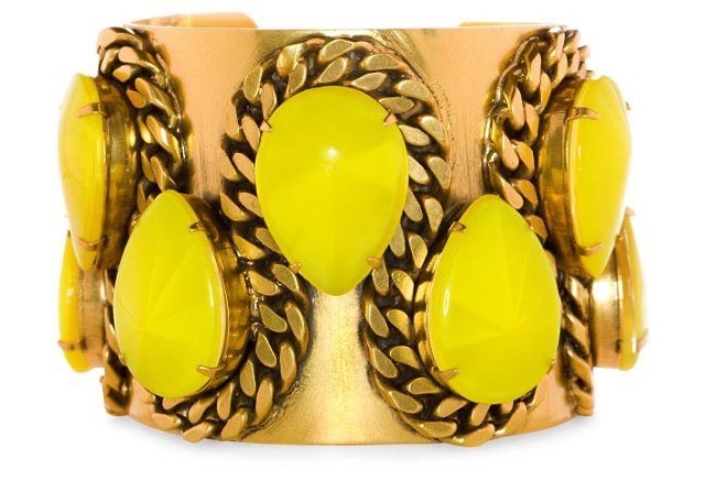 yellow cuff bracelet