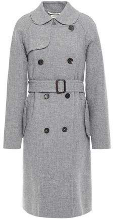 Montmatre Double-breasted Belted Wool-blend Coat
