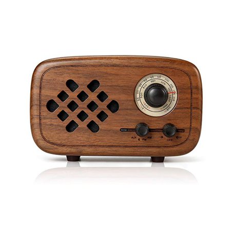 Rerii Handmade Walnut Wood Portable Bluetooth Speaker, Bluetooth 4.0 Wireless Speakers with Radio FM/AM, Nature Wood Home Audio Bluetooth Speakers with Super Bass and Subwoofer: Amazon.ca: Electronics
