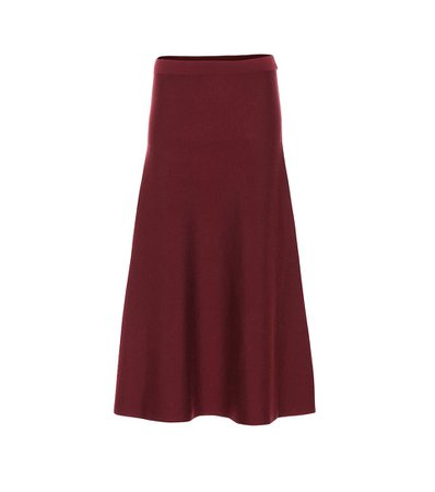 Gabriela Hearst Freddie Wool-Blend Maxi Skirt