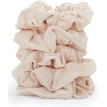 Amazon.com: Kitsch Scrunchies for Women's Hair - Organic Cotton Knit Hair Scrunchies | Large Hair Ties for Women | Hair Tie Scrunchies for Girls | Scrunchie | Hair Bands & Ponytail Holders, 5pc (Cream) : Everything Else