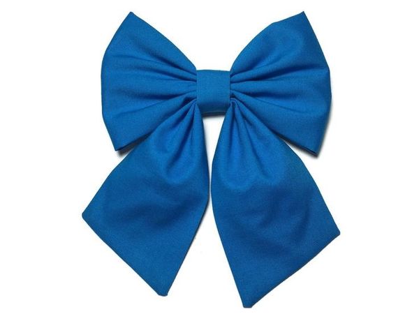 Blue hair bow