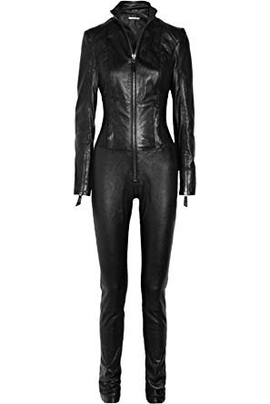 leather jumpsuit -