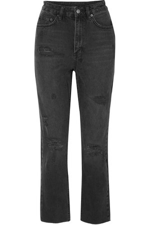 Ksubi | Chlo Wasted Castor Oil cropped distressed high-rise slim-leg jeans | NET-A-PORTER.COM