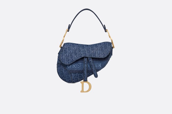 Saddle denim canvas bag - Bags - Women's Fashion | DIOR