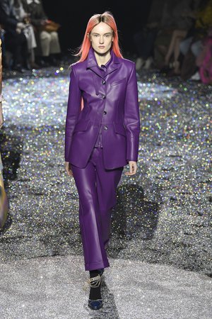 purple suit