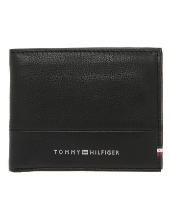 Tommy Hilfiger Small Contrast Panel Leather Wallet | MYER