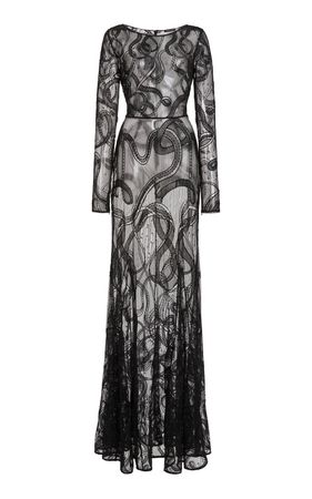 Serpentines Embroidered Tulle Gown By Zuhair Murad | Moda Operandi