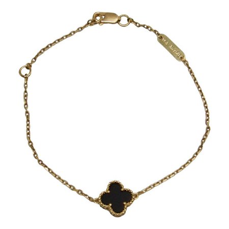 Van Cleef & Arpels Sweet Alhambra Bracelet with Black Onyx – Oliver Jewellery