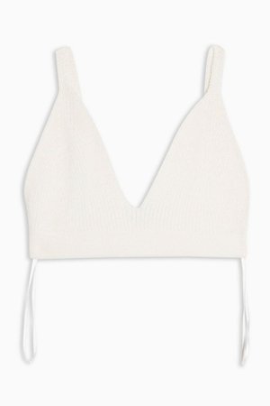 Ivory Micro Knitted Bralet | Topshop