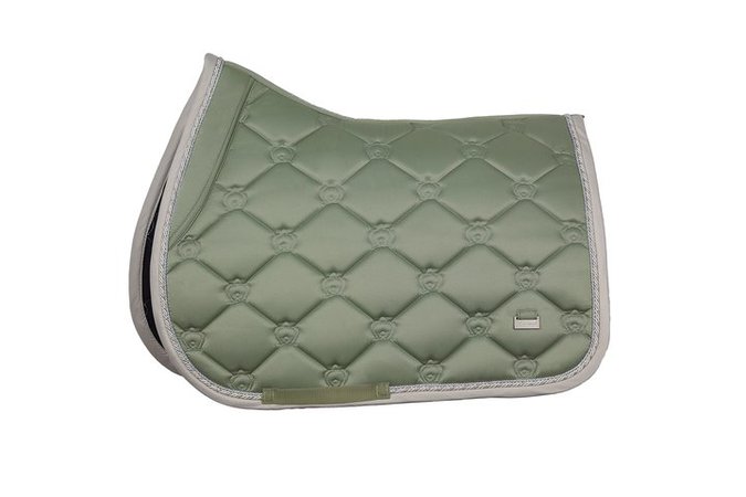 Monogram Saddle Pad for jumping with horse and pony