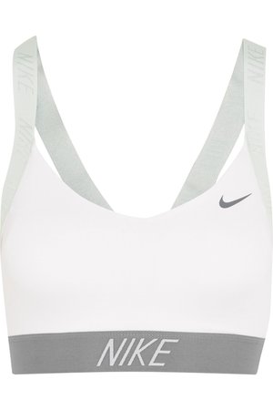 Nike | Pro Indy Logo Dri-FIT stretch-jersey sports bra | NET-A-PORTER.COM