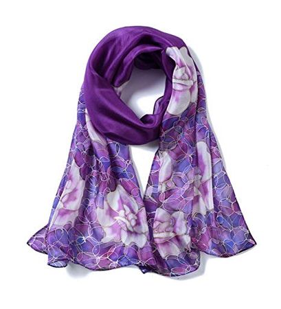 Invisible World 100% Mulberry Silk Scarf