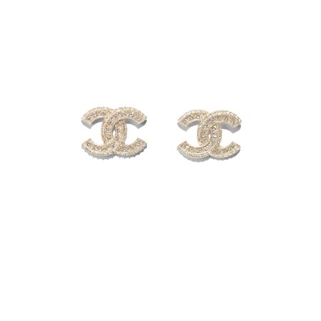 gold chanel earrings - Google Search