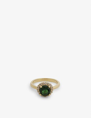 VANESSA MOONEY - The Corrine 24ct gold-plated ring | Selfridges.com