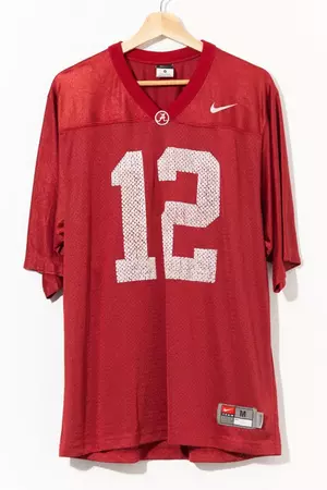 Vintage Y2K Distressed Nike University of Alabama Football Jersey | Urban Outfitters