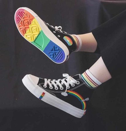 rainbow converse