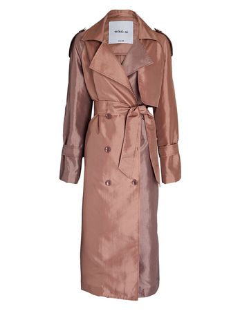 eikō ai Ion Trench Coat In Pink | INTERMIX®