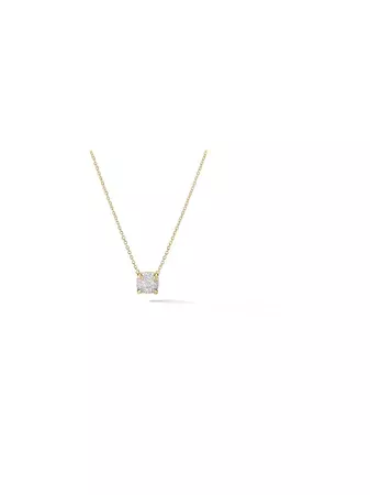 David Yurman 18kt Yellow Gold Petite Chatelaine Diamond Necklace - Farfetch
