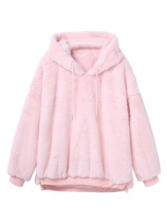 Pink fluffy hoodie