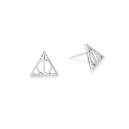 HARRY POTTER DEATHLY HALLOWS Earrings in Sterling Silver| ALEX AND ANI
