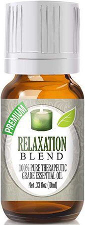 Amazon.com: Relaxation Blend 100% Pure, Best Therapeutic Grade Essential Oil - 10ml - French Lavender, Sweet Marjoram, Patchouli, Mandarin, Geranium, Chamomile: Health & Personal Care
