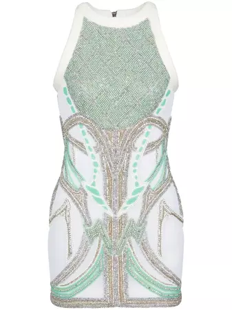 Balmain sequin-embellished Mini Dress - Farfetch