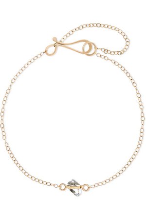 Melissa Joy Manning | 14-karat gold Herkimer diamond bracelet | NET-A-PORTER.COM