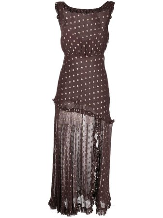 Rixo polka-dot Print Ruffled Dress - Farfetch