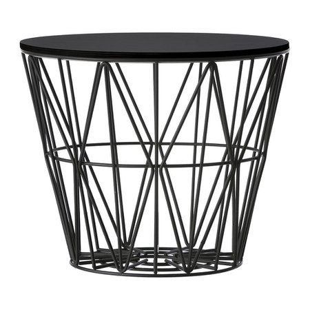 Ferm Living Medium Wire Basket - Black with Lid