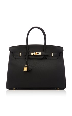 Hermès 35cm Black Togo Leather Birkin by Hermès Vintage by Heritage Auctions | Moda Operandi