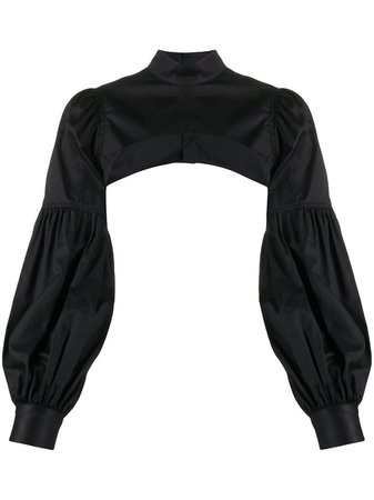 Comme Des Garçons Noir Kei Ninomiya Cropped long-sleeve Shirt - Farfetch