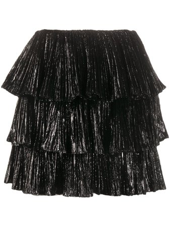 Saint Laurent Tiered Ruffle mini-skirt - Farfetch