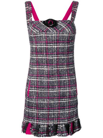 Chanel Pre-Owned 2007's Checked Tweed Dress Vintage | Farfetch.com