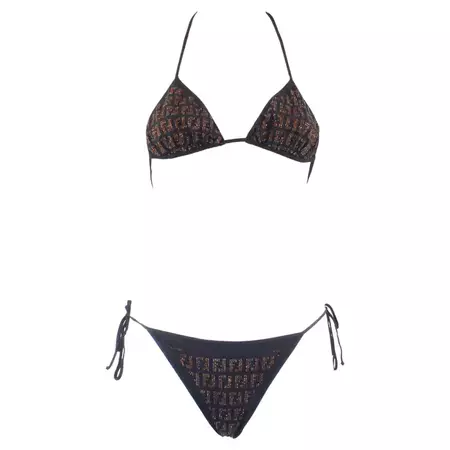 Fendi Embellished Bikini For Sale at 1stDibs