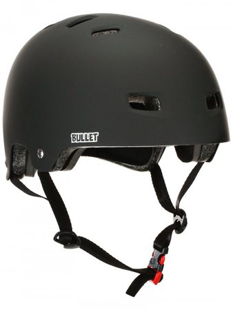 Bullet Deluxe Skateboard Helmet Matte Black - Skate Warehouse