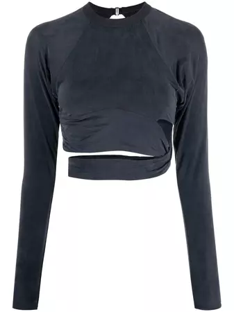 Jacquemus La T-shirt Espelho cut-out Crop Top - Farfetch