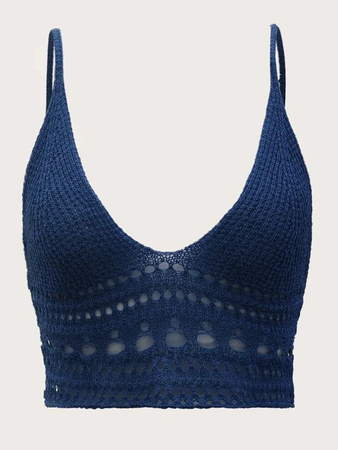 blue knit tank png