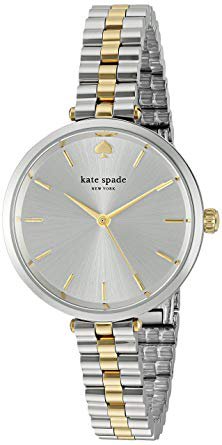 Amazon.com: kate spade new york Women's Holland Analog-Quartz Watch with Stainless-Steel Strap, Silver, 12 (Model: KSW1119): Kate Spade: Watches