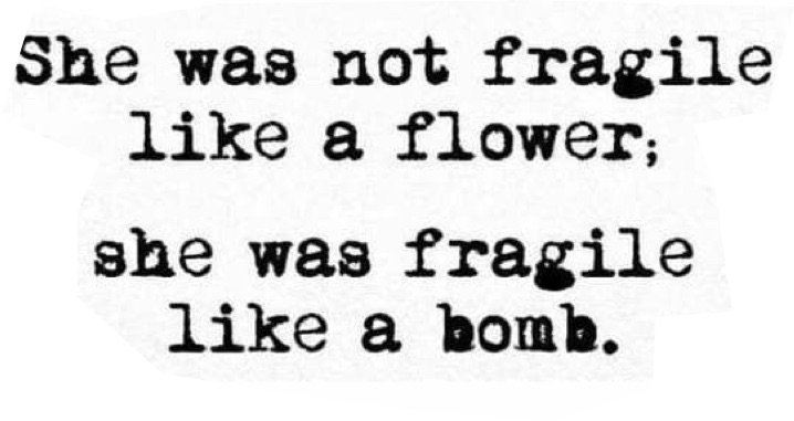 fragile like a bomb