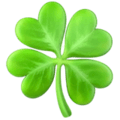 🍀 Four Leaf Clover Emoji (Apple)