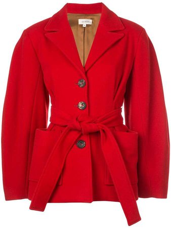 belted fitted coat