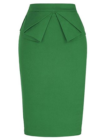 PrettyWorld Vintage Dress Women's Slim Fit Midi Pencil Skirts for Office Wear at Amazon Women’s Clothing store: