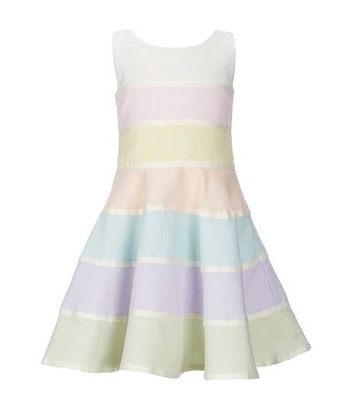 Bonnie Jean Little Girls 2T-6X Colorblock Fit-And-Flare Dress
