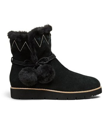 Jack Rogers Vera Suede Pom Pom Boots & Reviews - Boots - Shoes - Macy's black