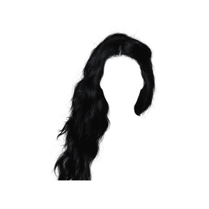 Messy Black Hair Long