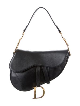 Christian Dior Vintage Leather Saddle Bag - Handbags - CHR170636 | The RealReal