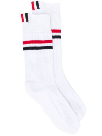 Thom Browne RWB-stripe mid-calf Socks - Farfetch