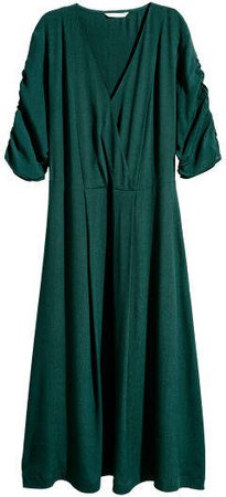 V-neck Dress - Green